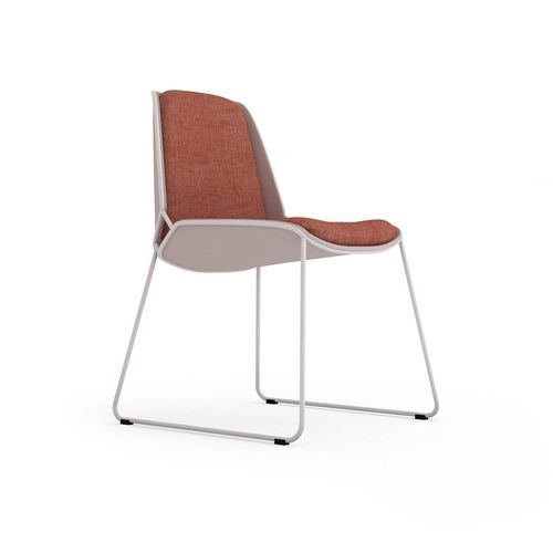 Cтул минималистский дизайн - TWO - ALTEK ITALIA DESIGN - для внутреннего применения / из ткани / из окрашенной стали