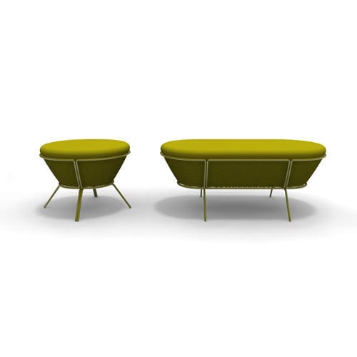 Пуф промышленный дизайн - QUIZAS - ALTEK ITALIA DESIGN - из железа / из ткани / из сетки