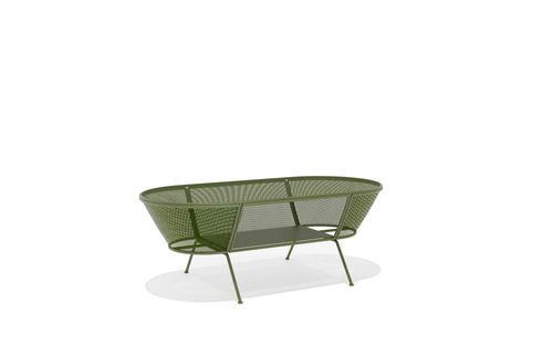 Журнальный столик промышленный дизайн - QUIZAS - ALTEK ITALIA DESIGN - из железа / с основанием из металла / овальный