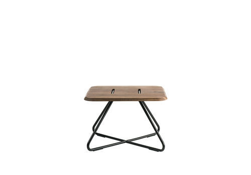 Современный журнальный столик - LEVANTE - ALTEK ITALIA DESIGN - из фанерованной древесины / с основанием из металла / квадратный