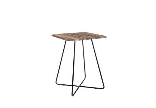 Современный журнальный столик - LEVANTE - ALTEK ITALIA DESIGN - из фанеры / с основанием из железа / квадратный
