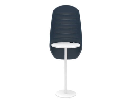 Современный стол-подставка - ERMES - ALTEK ITALIA DESIGN - из ламината высокого давления / с основанием из стали / круглый