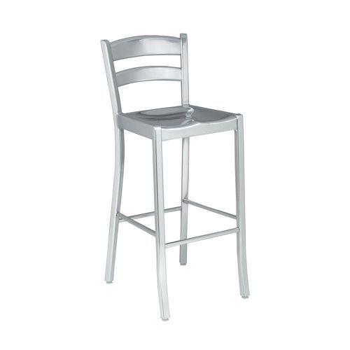 Современный табурет - KORE - ALTEK ITALIA DESIGN - из алюминия / с основанием из алюминия / с опорой для ступней