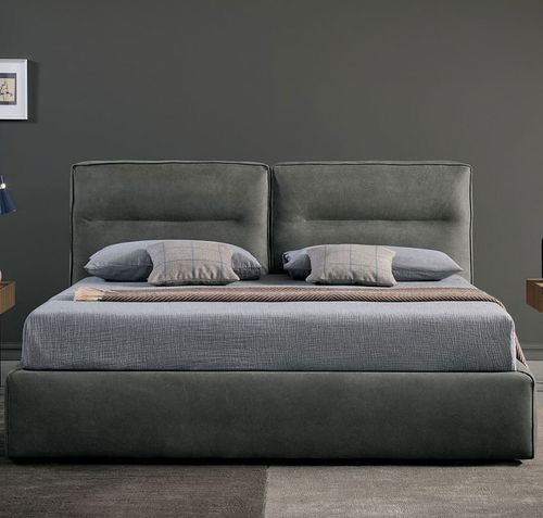 Кровать размер king size - Dallas - Bodema - современная / обитая / с изголовьем
