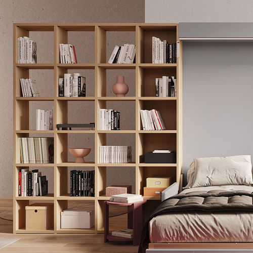 Современный книжный шкаф - START - Clever - из дерева / из лакированной древесины / белый