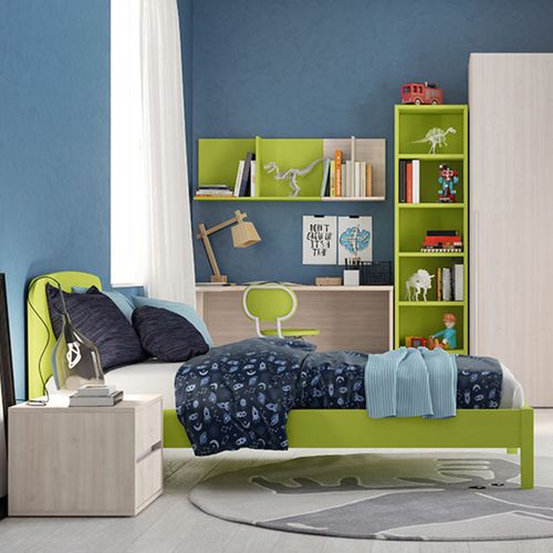 Зеленая детская комната - TARGET C204   - ColombiniCasa - из лакированной древесины / унисекс