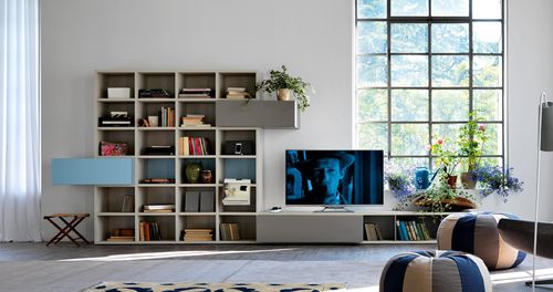 Современный настенный комплект для ТВ - CITYLIFE 37 - Doimo Cityline - из дерева
