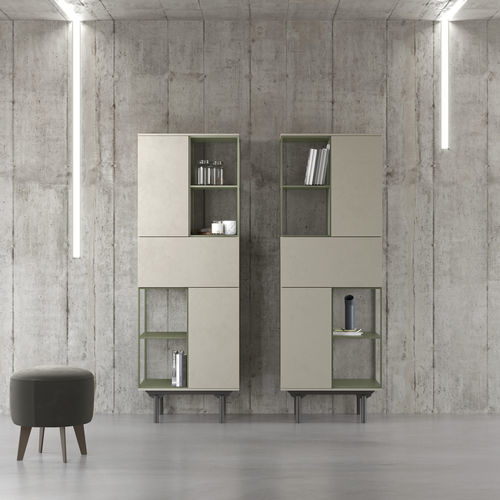Высокий буфет - LEXIA - Doimo Salotti - современный / из меламина / с полкой