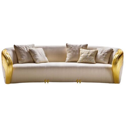 Современный диван - AQVILA S 853 - Elledue srl - белый / с основанием из металла / 2 места