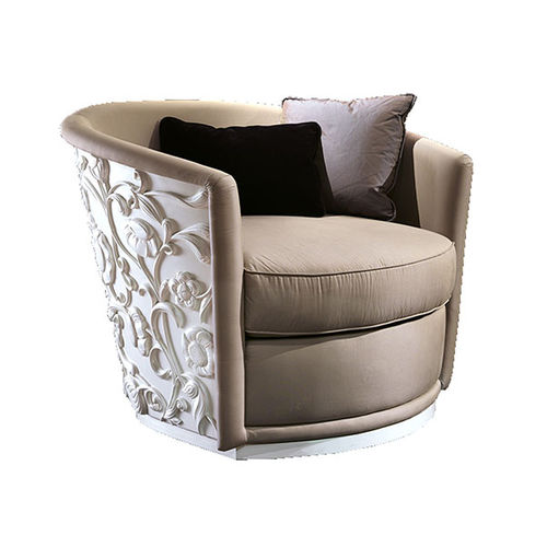 Классическое кресло - SARAYA LA 603/F - Elledue srl - из ткани / коричневое
