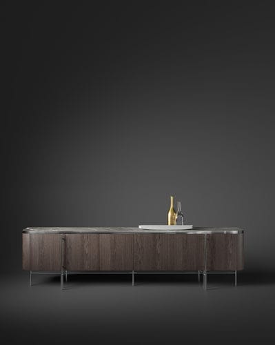 Современный буфет - DE-MODE - Emmemobili - из дуба / из орехового дерева / из вишневого дерева