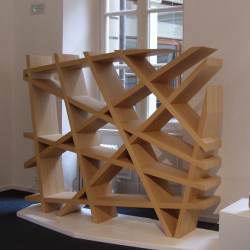 Современный стеллаж - CAOS - Emmemobili - из лакированной древесины / из дуба / Ferruccio Laviani