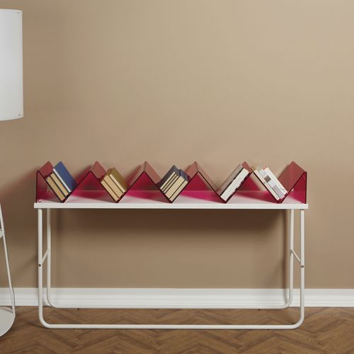 Низкий книжный шкаф - ZIGZAG - Emporium - современный / из лакированного металла / из метакрилата