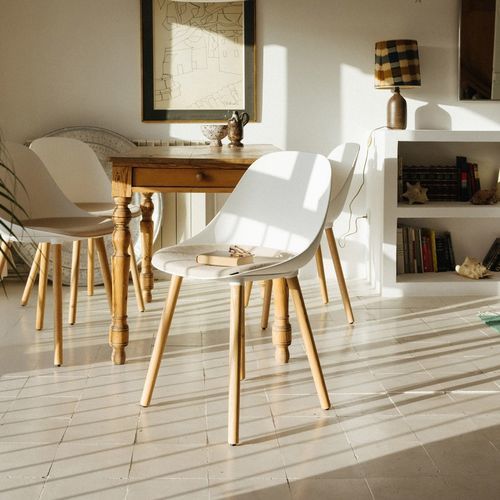 Современный cтул - Mate Wood - Enea - для интерьера / из ткани / из полипропилена