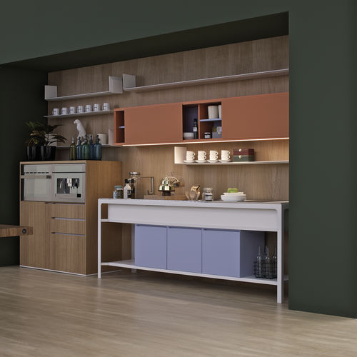 Отдельностоящий элемент кухни - WALL COUNTER P60 - ESTEL - автономный / с выдвижным ящиком
