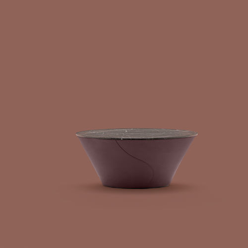 Современный журнальный столик - ELECTA COFFEE TABLE - fasem - из мрамора / из натурального камня / с основанием из стали