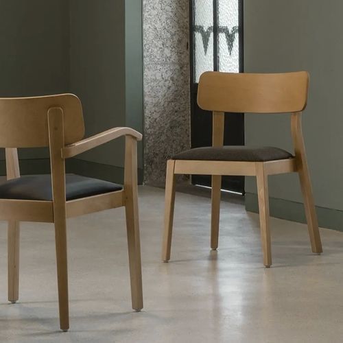 Современный cтул - SUZANNE EMP - Fenabel- The heart of seating - для интерьера / из ткани / с основанием из древесины