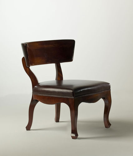 Классический cтул - EASY XV - 5602/L - Fratelli Boffi - для интерьера / из кожи / с основанием из древесины