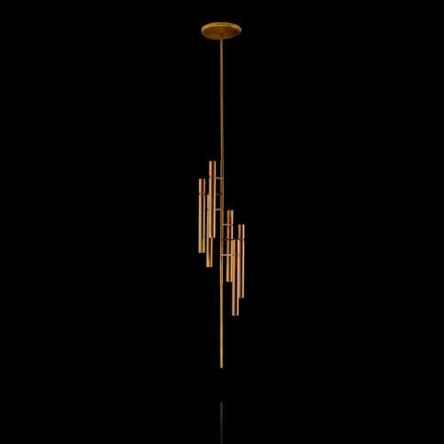Современная люстра - TUBULAR - Henge - из латуни / LED