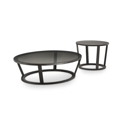 Современный журнальный столик - NIKY - i4 MARIANI - из стекла / из кожи / из мрамора