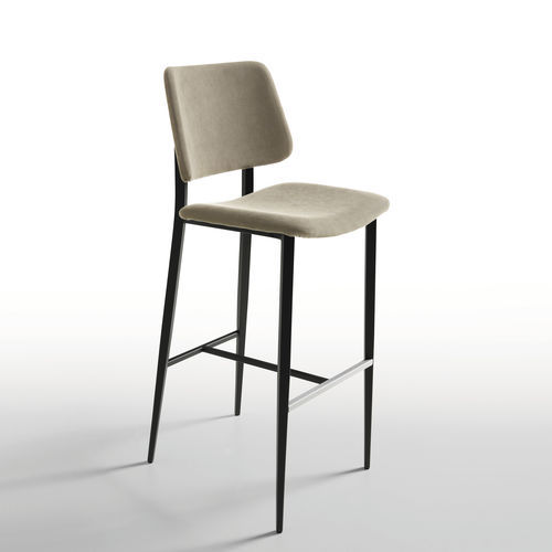 Современный барный стул - Joe H65 / H75 M TS - MIDJ - для интерьера / из ткани / из кожи