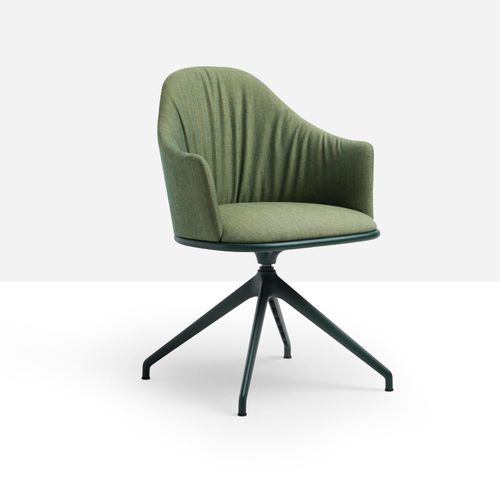 Современное кресло для офиса - Lea Deluxe P GX TS - MIDJ - из ткани / из кожи / из искусственной кожи