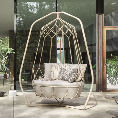 Современное кресло - GRAVITY - Roberti Rattan - из ткани / из полиэстера / из нержавеющей стали