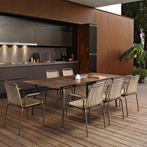 Современный стол - PORTOFINO  - Roberti Rattan - из алюминия / из ламината высокого давления / из веревки