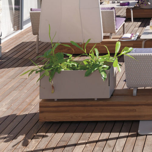 Кадка для садовых растений из термолакированного алюминия - KEY WEST - Roberti Rattan - прямоугольная / круглая / современная