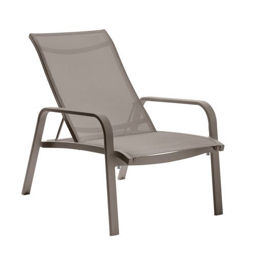 Современное кресло - PLAYA - Roberti Rattan - из Batyline® / из термолакированного алюминия / с высокой спинкой