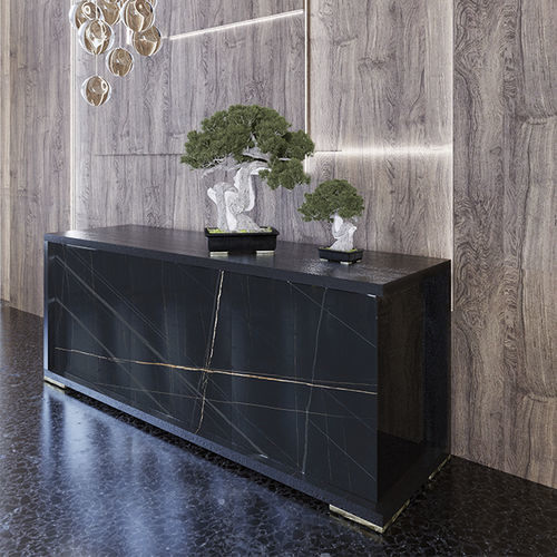 Современный буфет - MOON RECTA - Scandal Home Couture - из лакированной древесины / из керамики / с распашными дверями
