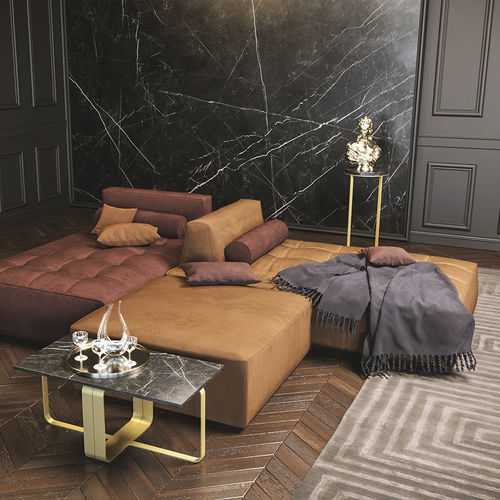 Современный шезлонг - STELLAR - Scandal Home Couture - из бархата / для гостиной / коричневый