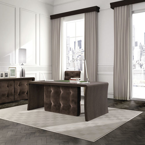 Напольный рабочий стол - WALL STREET - Scandal Home Couture - современный / из дуба / из бархата