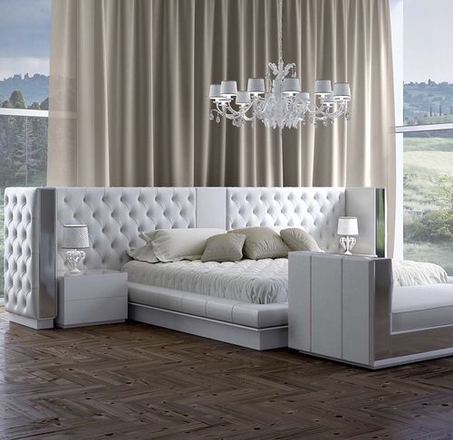 Двуспальная кровать - IMPERO - Scandal Home Couture - современная / обитая / с обитым изголовьем