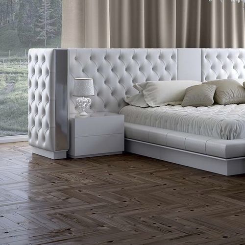 Современный ночной столик - IMPERO - Scandal Home Couture - из лакированной древесины / с основанием из лакированной древесины / прямоугольный