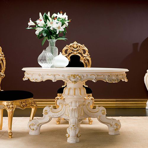 Стилизованный стол - MINERVA - Silik - из кристалла / круглый / контрактный