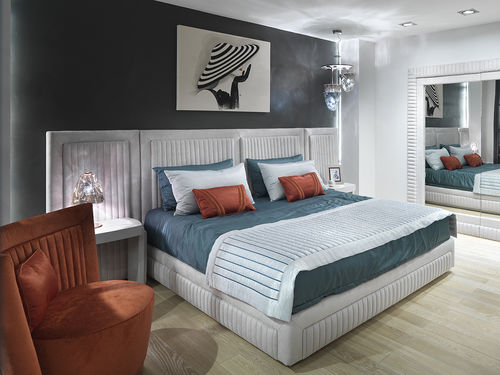 Двуспальная кровать - Shell  - Siwa Soft Style Home - современная / обитая / с обитым изголовьем
