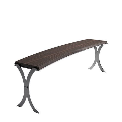 Современный стол-консоль - Chester  - Siwa Soft Style Home - из дерева / с основанием из хромированного металла / прямоугольный