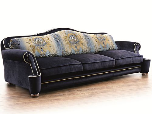 Современный диван - Palais Royal - Siwa Soft Style Home - из ткани / синий / из цельной древесины
