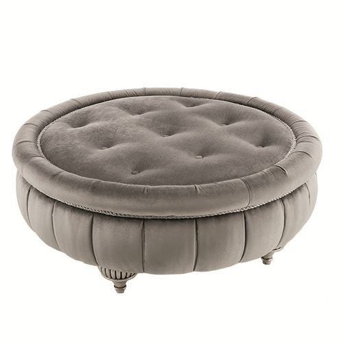 Подставка для ног честерфилд - First Lady - Siwa Soft Style Home - из ткани / из бука / из цельной древесины