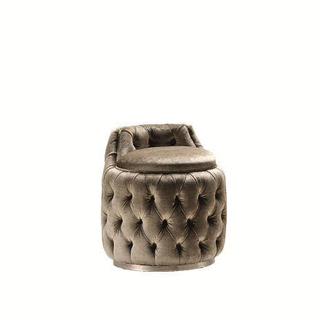 Табурет честерфилд - Tres Chic - Siwa Soft Style Home - из ткани / с основанием из ткани / обитый