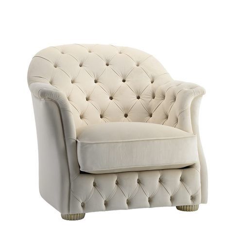 Кресло честерфилд - Soraya - Siwa Soft Style Home - из ткани / из цельной древесины / ручной работы