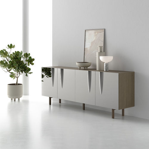 Современный буфет - AURA 220 - Target Point - из ламината / из стекла / с распашными дверями