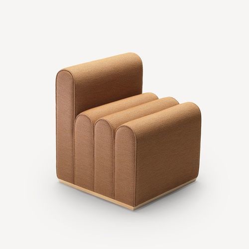Современный пуф - Arkad B S - Zilio A&C - из ткани / квадратный / Note Design Studio