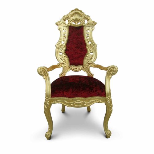 Кресло новое барокко - C/1510 - David Style - из бархата / из цельной древесины / контрактное