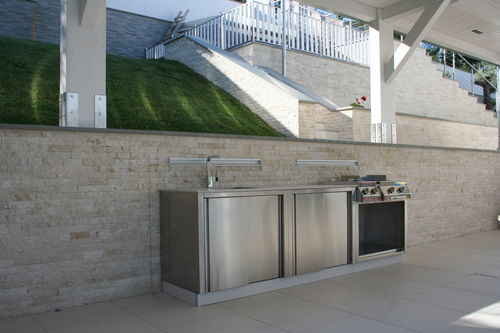 Кухня для наружного применения - OUTDOOR KITCHEN 1 - Bianchi group srl - классическая / из нержавеющей стали / без ручки
