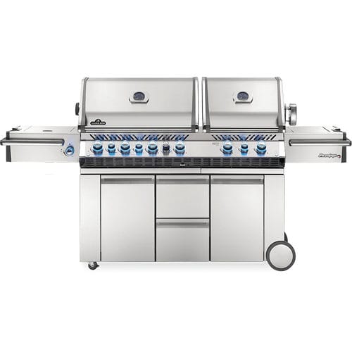 Газовое барбекю - PRESTIGE PRO™ 825 RSBI - Napoleon Gourmet Grills - мобильное / из нержавеющей стали / со встроенным ящиком