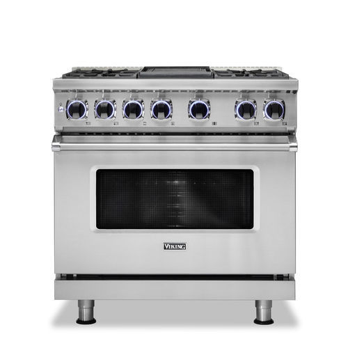 Газовая кухонная плита - 7 VDR7362 - VIKING - 4 конфорки / 6 конфорок / 1 духовка
