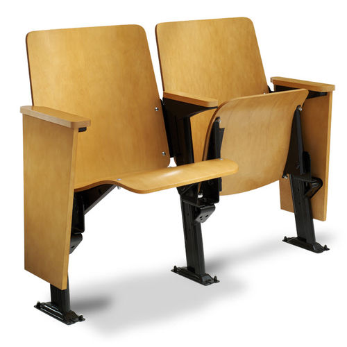 Стул для аудитории из лиственных пород дерева - 1.14.86.4 CRUSADER - Irwin Seating - с основанием из стали / складной