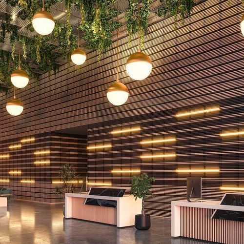 Акустическая панель для стены - LINEA TOUCH - LAUDESCHER - из дугласовой пихты / из цельной древесины / из дуба